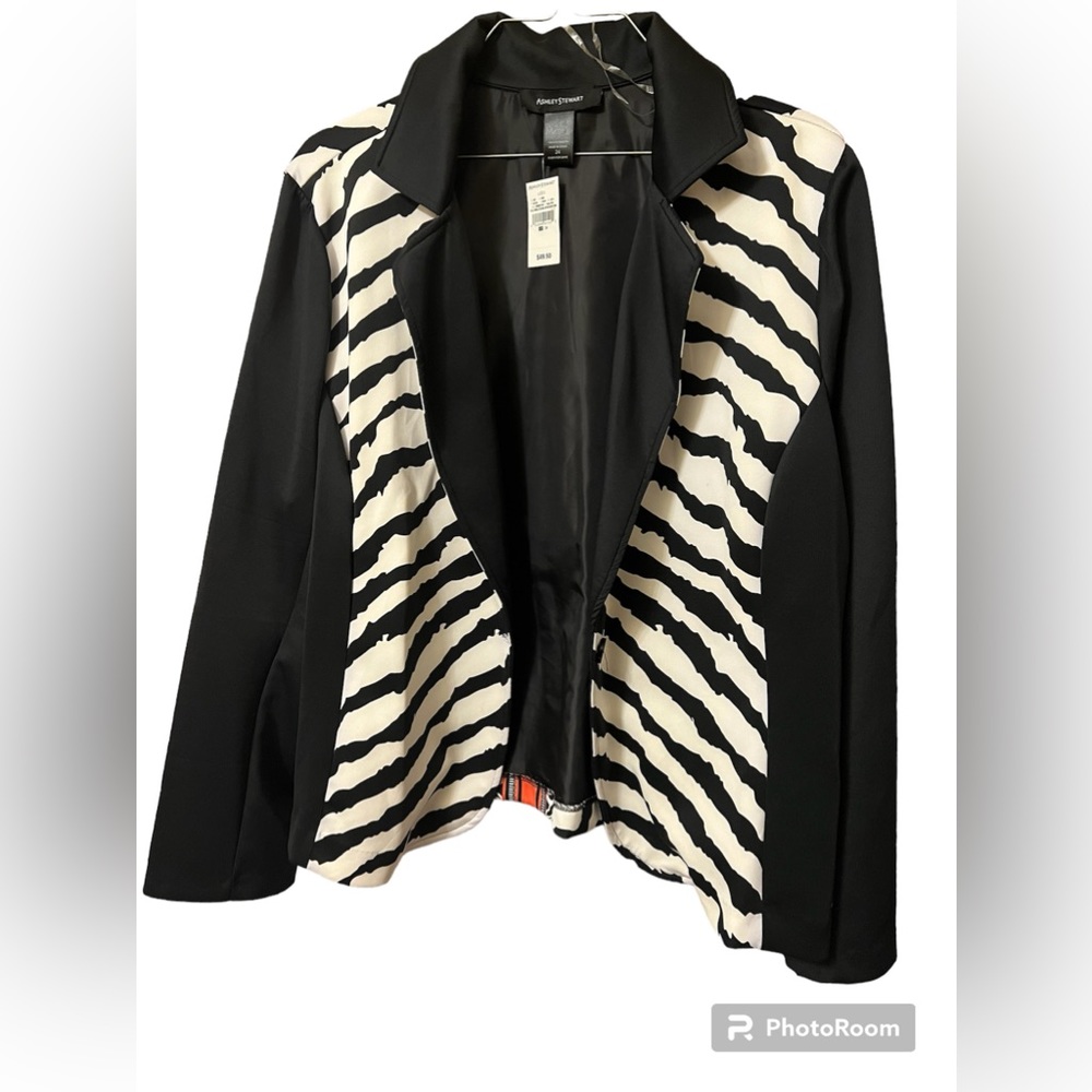 Ashely Stewart Animal Print Blazer